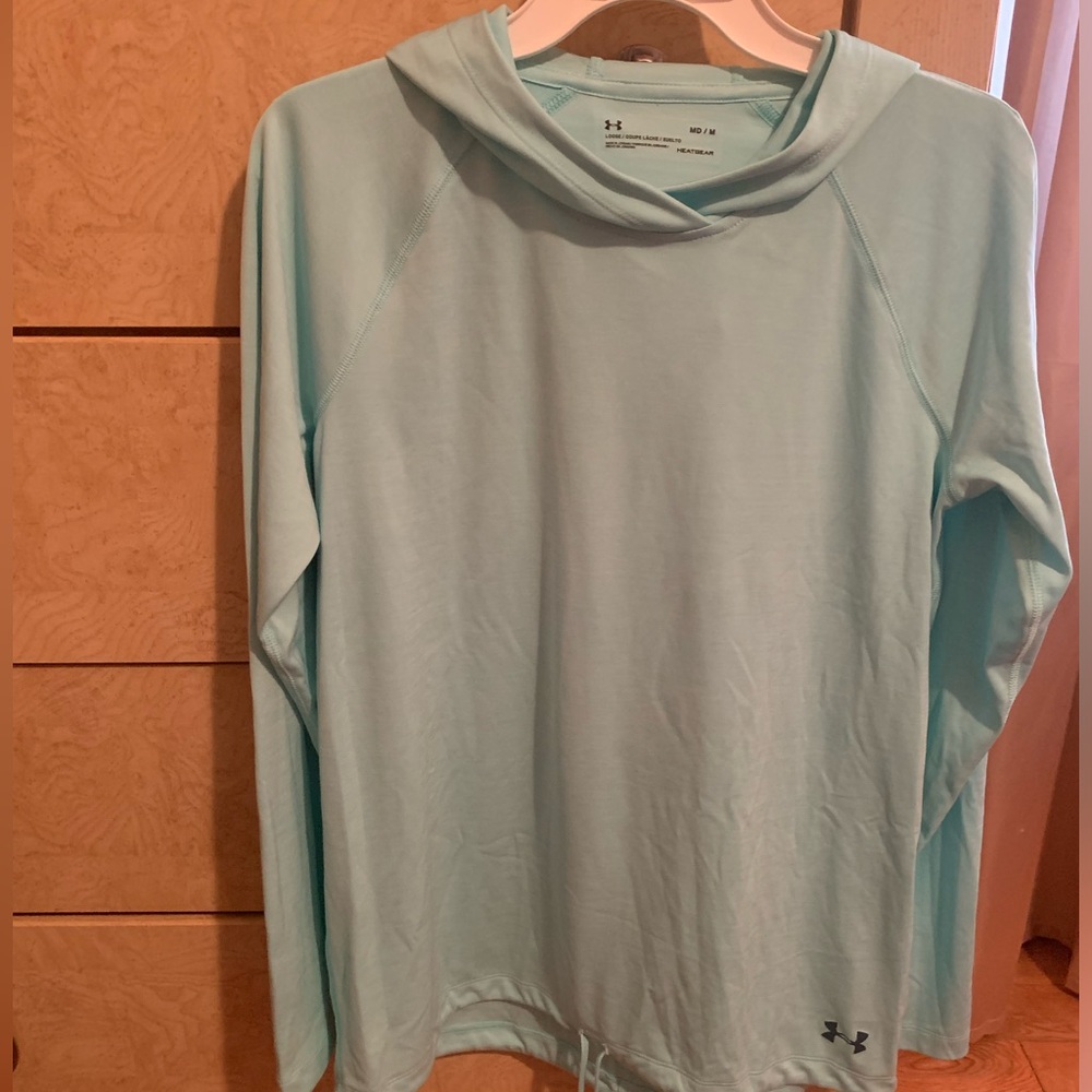 Under Armor, Long Sleeves, Loose Fit, Light Blue, Medium